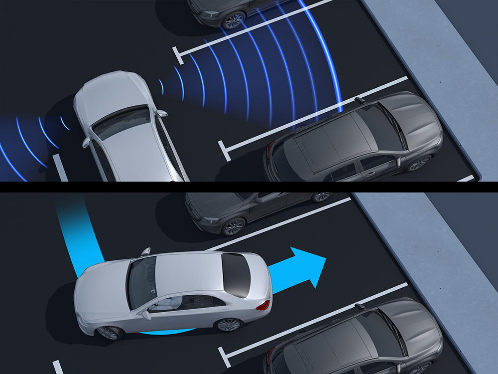 Active Parking Assist with PARKTRONIC